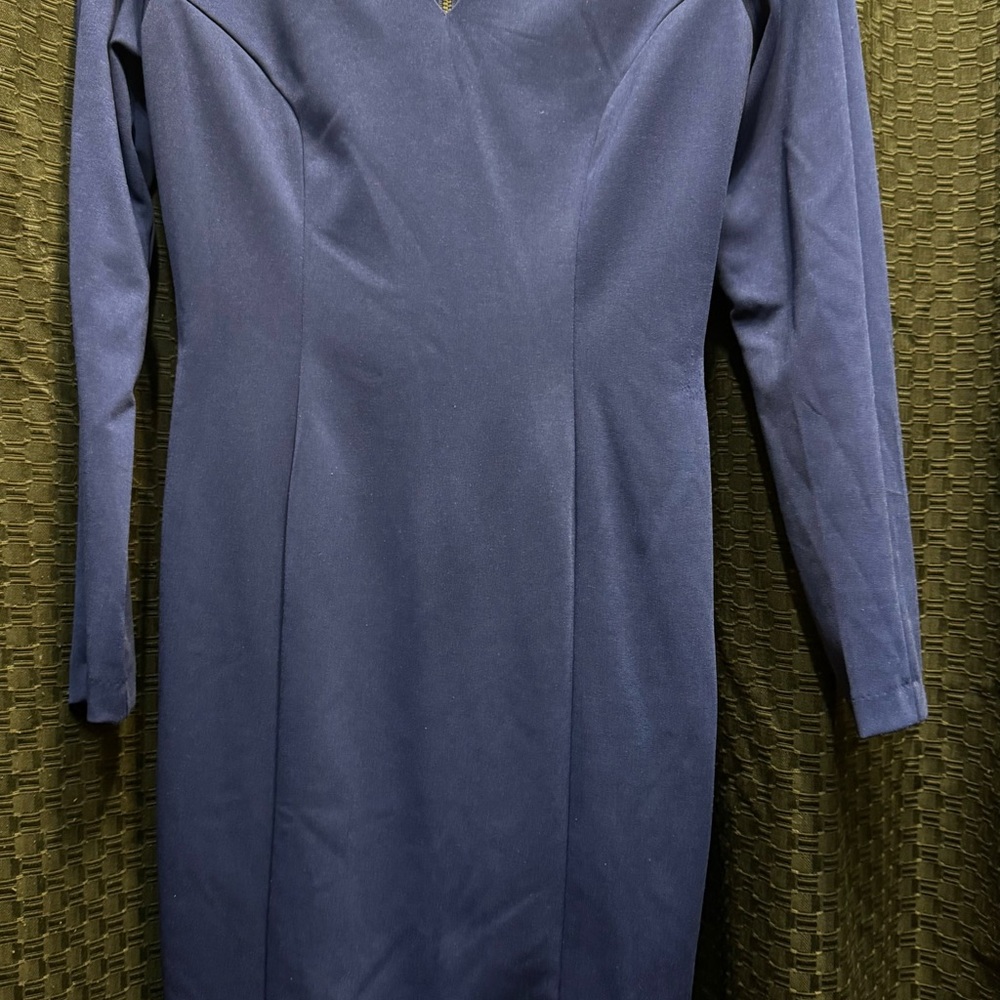 Alexia Admor Navy Long Sleeve Dress